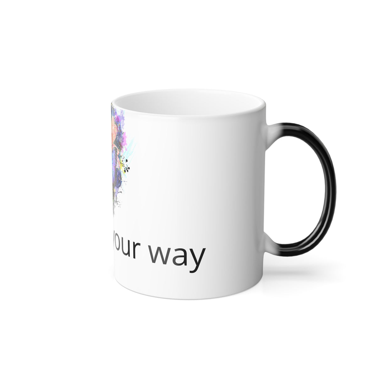 Customizable Flower & Butterfly Mug 11oz