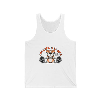 Lift Hard Play Soft Tank Top — Bulldog Weightlifting