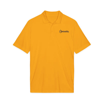 Embroidered Logo Polo Shirt — White Performance Sport Polo