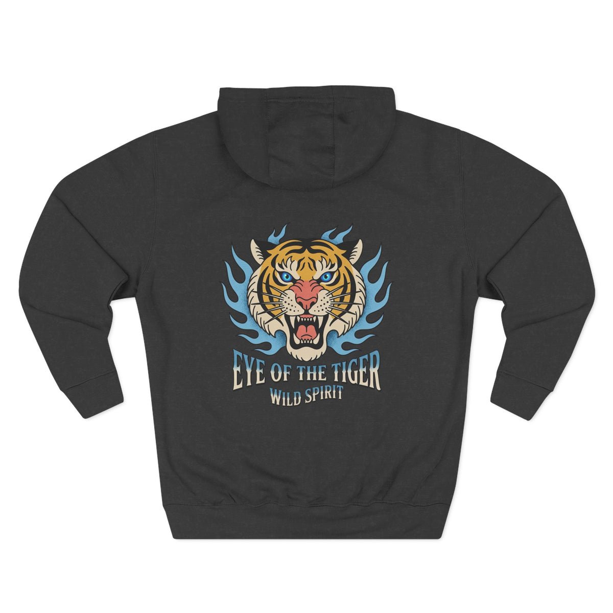 Hoodie — 'Life Is Better With Coffee' & 'Eye of the Tiger' Graphic Fleece Hoodie