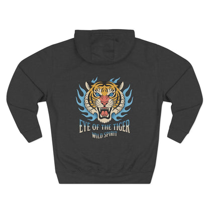 Hoodie — 'Life Is Better With Coffee' & 'Eye of the Tiger' Graphic Fleece Hoodie