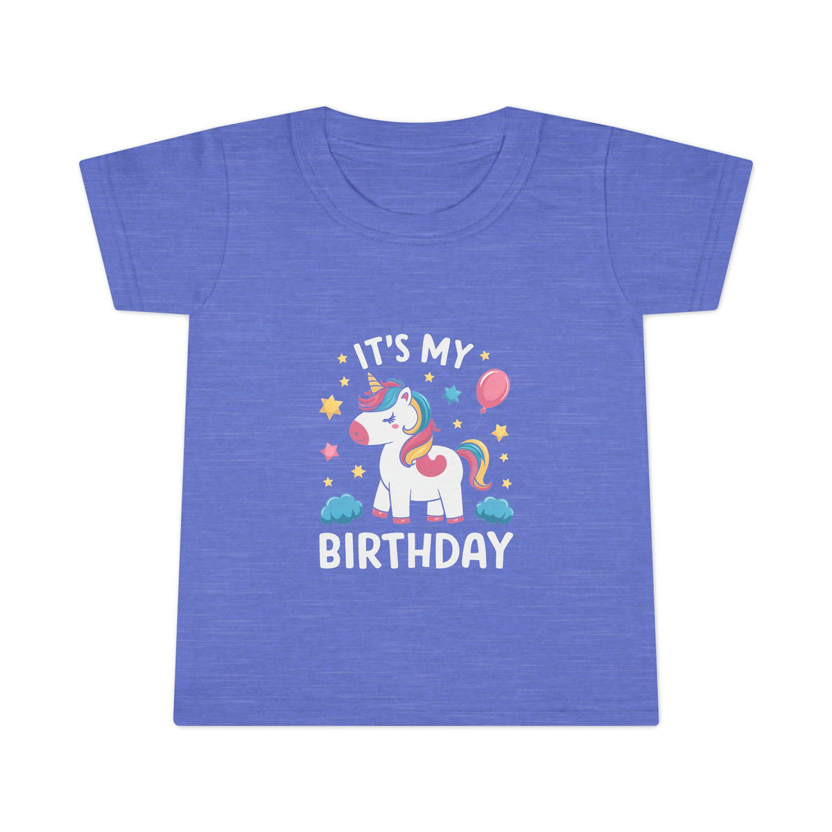 Toddler T-Shirt — "It's My Birthday" Cute Unicorn Birthday Tee