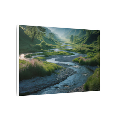 Customizable Serene River Valley Matte Canvas Print — Wall Art