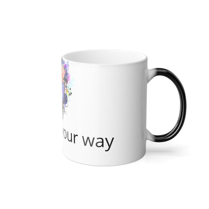 Customizable Flower & Butterfly Mug 11oz