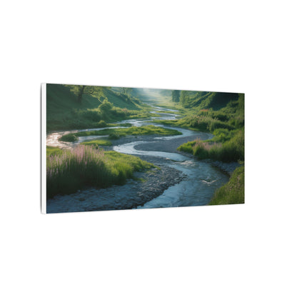 Customizable Serene River Valley Matte Canvas Print — Wall Art