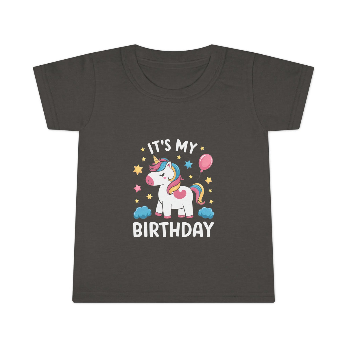 Toddler T-Shirt — "It's My Birthday" Cute Unicorn Birthday Tee