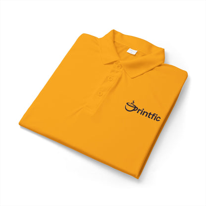 Embroidered Logo Polo Shirt — White Performance Sport Polo