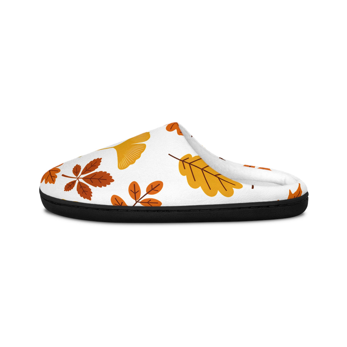Autumn Leaves Men’s Indoor Slippers – Cozy Fall Patterned House Shoes