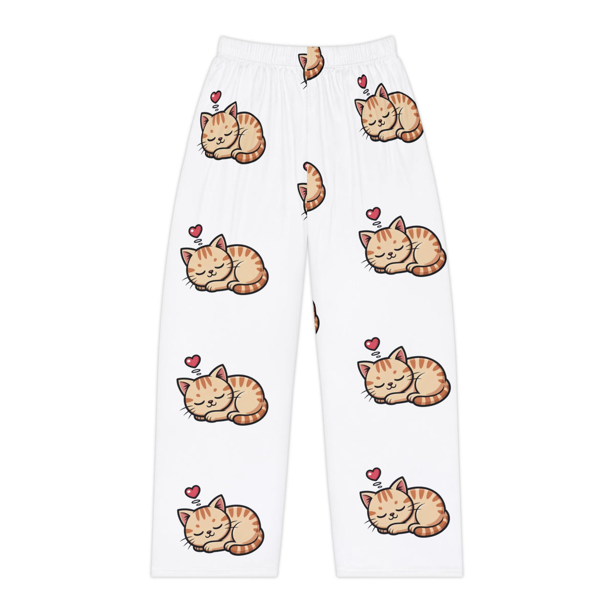 Cute Sleeping Cat Pajama Pants — Women's Cozy Sleepwear