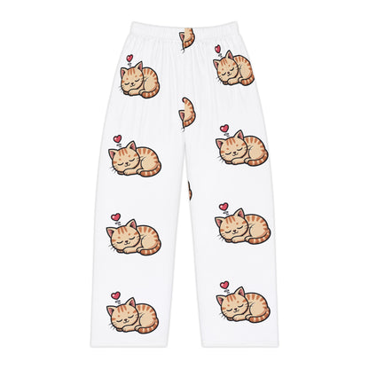 Cute Sleeping Cat Pajama Pants — Women's Cozy Sleepwear