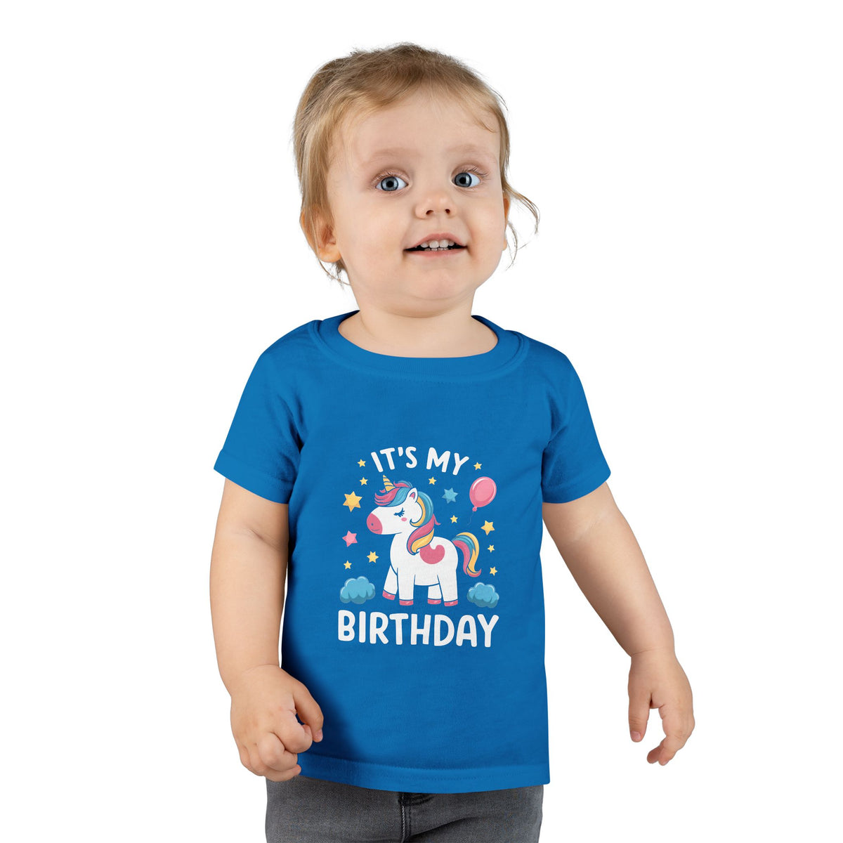 Toddler T-Shirt — "It's My Birthday" Cute Unicorn Birthday Tee