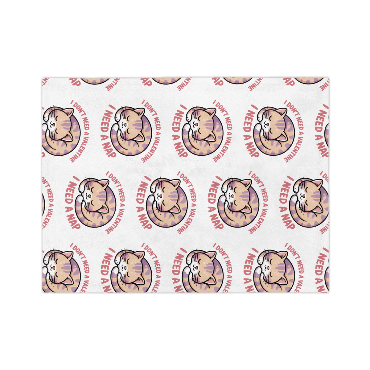 I Need a Nap Cat Blanket — Velveteen Microfiber Cozy for Cat Lovers