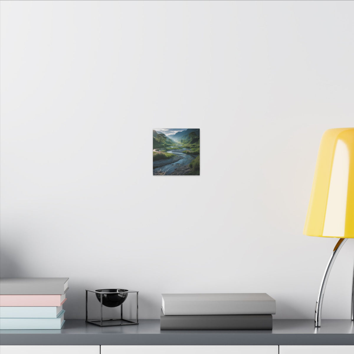 Customizable Serene River Valley Matte Canvas Print — Wall Art