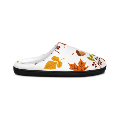 Autumn Leaves Men’s Indoor Slippers – Cozy Fall Patterned House Shoes