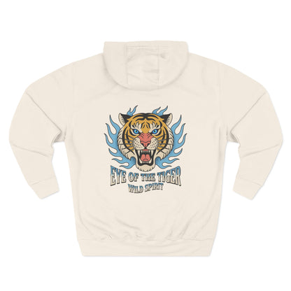 Hoodie — 'Life Is Better With Coffee' & 'Eye of the Tiger' Graphic Fleece Hoodie