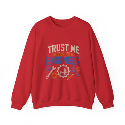 Engineer Crewneck Sweatshirt – “Trust Me I Am An Engineer” Graphic
