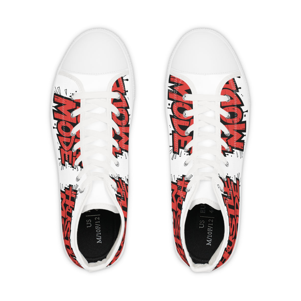 High Top Sneakers — "Hustle Mode" Streetwear Shoe