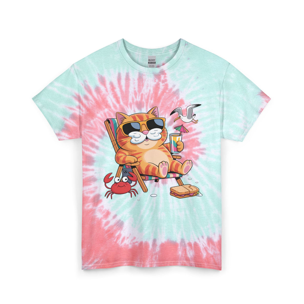 Beach Cat T-Shirt — Relaxing Vacation