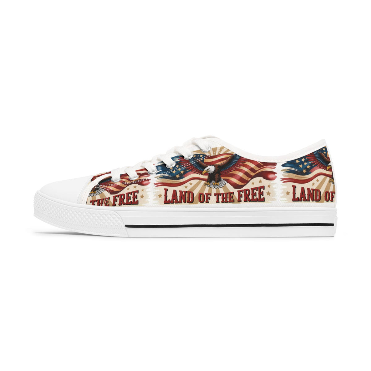 "Land of the Free" Women's Low Top Sneakers
