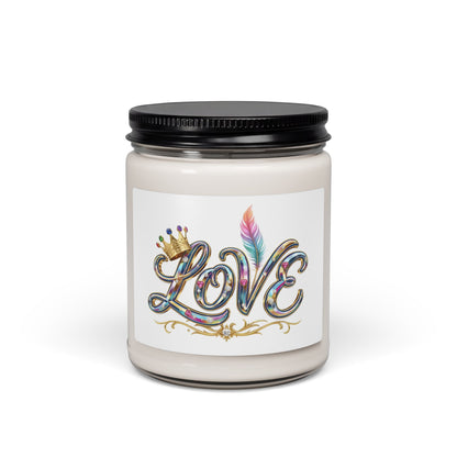 Soy Candle — 'LOVE' Decorative Jar Candle (9oz)