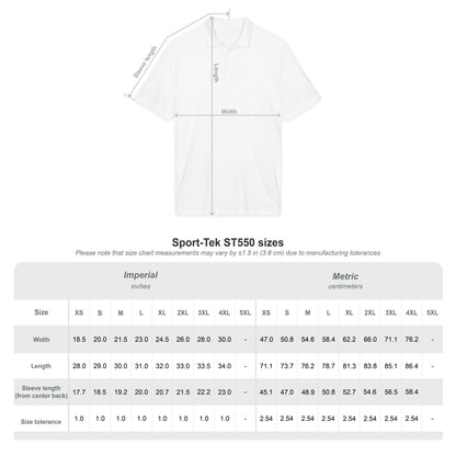 Embroidered Logo Polo Shirt — White Performance Sport Polo
