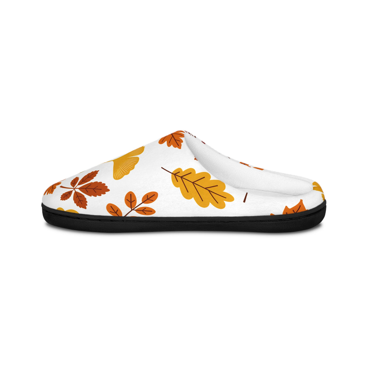 Autumn Leaves Men’s Indoor Slippers – Cozy Fall Patterned House Shoes