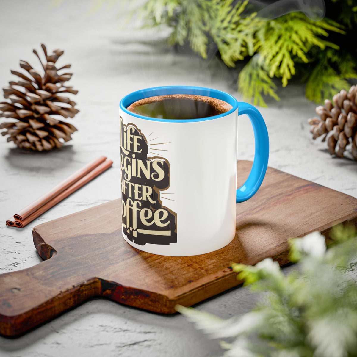 Coffee Mug – "Life Begins After Coffee" Ceramic Mug (11oz/15oz)