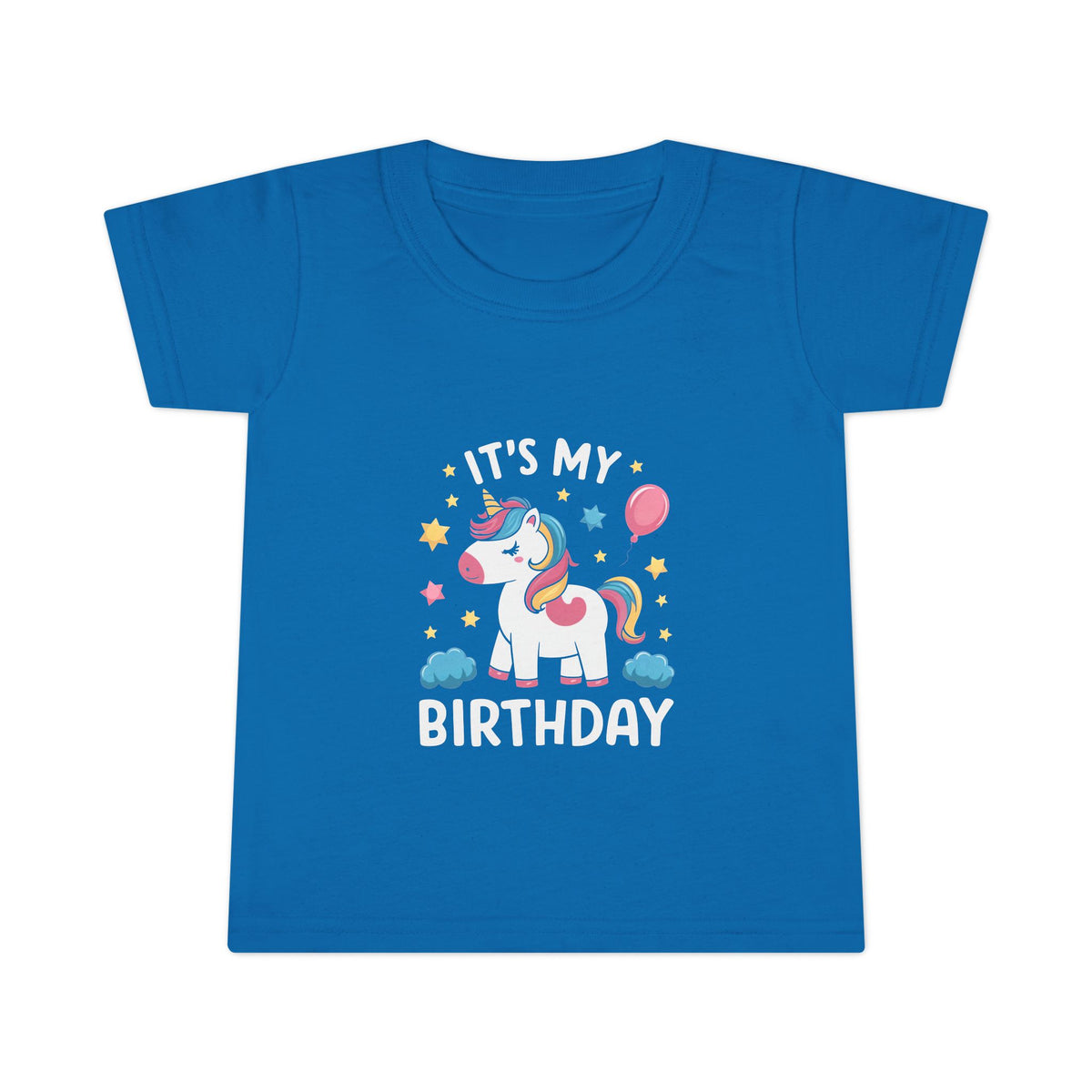 Toddler T-Shirt — "It's My Birthday" Cute Unicorn Birthday Tee