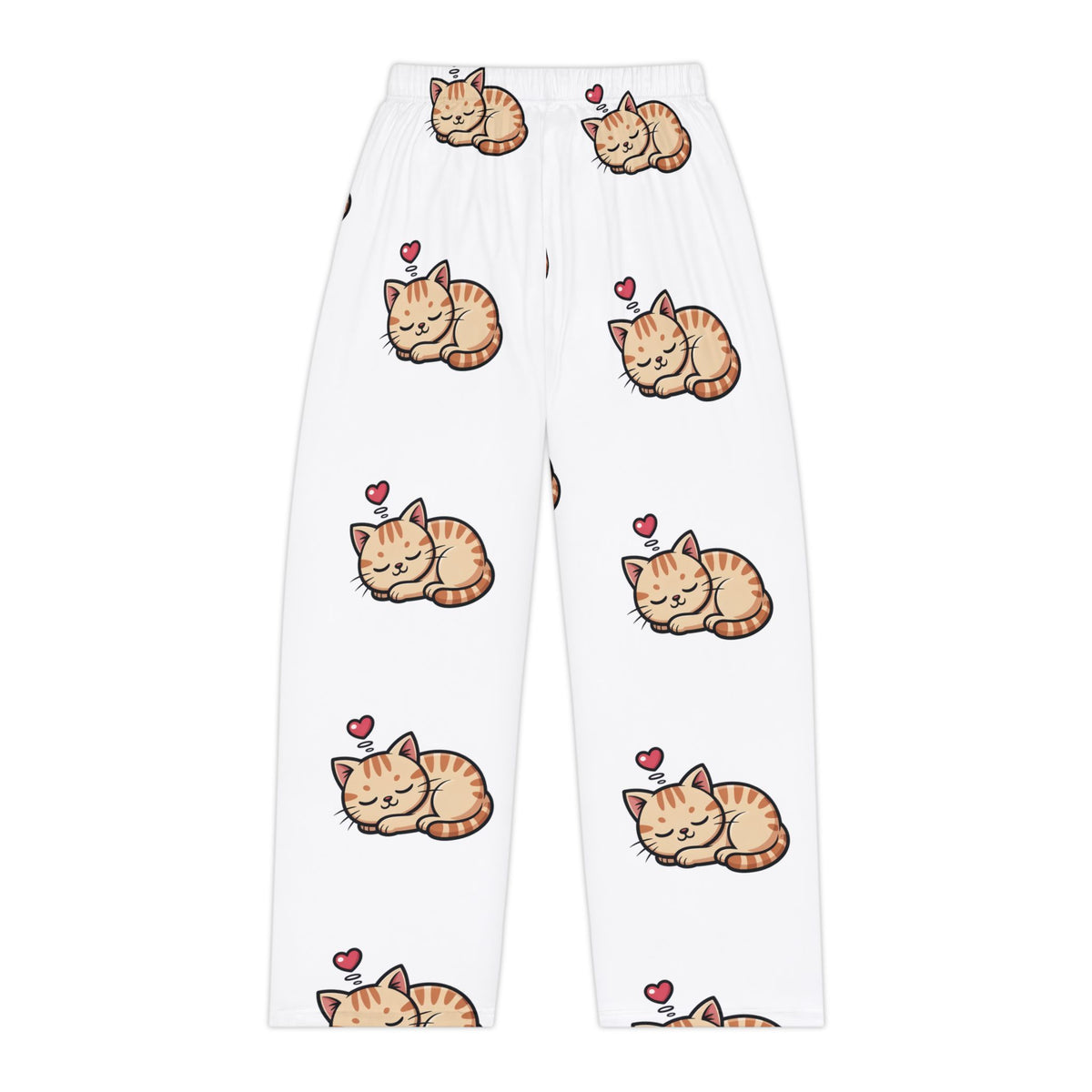 Cute Sleeping Cat Pajama Pants — Women's Cozy Sleepwear