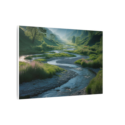 Customizable Serene River Valley Matte Canvas Print — Wall Art