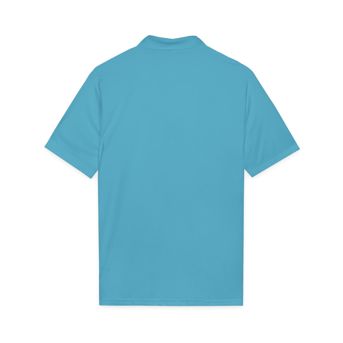 Embroidered Logo Polo Shirt — White Performance Sport Polo